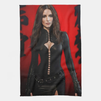 Linge De Cuisine Red Black kitchen towel