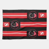 Linge De Cuisine Red Black Noël (Horizontal)