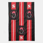 Linge De Cuisine Red Black Noël (Vertical)