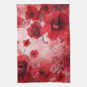 Linge De Cuisine Red Bloom Symphony (Vertical)