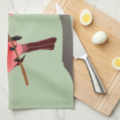 Linge De Cuisine Red Cardinal Winter Bird (Quart Plié)