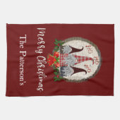Linge De Cuisine Red Christmas Gnomes Elfes tendance (Horizontal)
