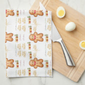 Linge De Cuisine red Christmas happy day and Christmas (Quart Plié)