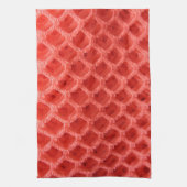 Linge De Cuisine Red Colored crochet Fabric Look (Vertical)