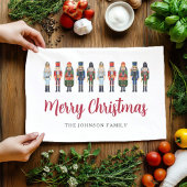 Linge De Cuisine Red Cute Nutcracker Joyeux Noël