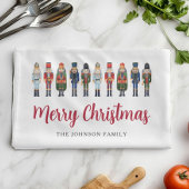 Linge De Cuisine Red Cute Nutcracker Joyeux Noël