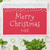 Linge De Cuisine Red Dog Animaux de compagnie Photo Stars Joyeux No (Plié)