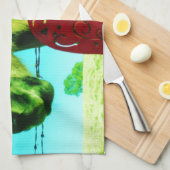 Linge De Cuisine Red Heart and Horse (Quart Plié)