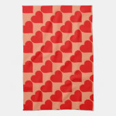 Linge De Cuisine Red Heart Shape Love Classic Simple Minimalisme (Vertical)