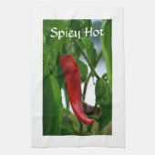 Linge De Cuisine Red Hot Chili Pepper Spicy Hot Personnalisable (Vertical)