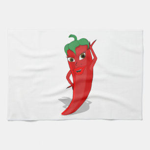 Linge De Cuisine Red Hot Pepper Diva