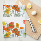 Linge De Cuisine Red Orange Yellow Poppy Flowers Poppies Flower (Quart Plié)