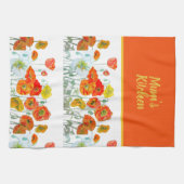 Linge De Cuisine Red Orange Yellow Poppy Flowers Poppies Flower (Horizontal)