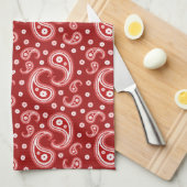 Linge De Cuisine Red Paisley (Quart Plié)