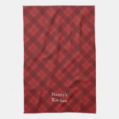Linge De Cuisine Red Plaid Christmas (Vertical)