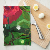 LINGE DE CUISINE RED ROSE (Quart Plié)