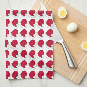 Linge De Cuisine Red Santa Claus Casquette Christmas Holiday Foodie