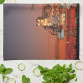 Linge De Cuisine Red Sky for Space Shuttle Atlantis Launch (Plié)