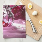 Linge De Cuisine Red Snowman Snowflakes Holiday Kitchen Towel (Quart Plié)