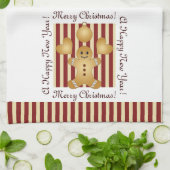 Linge De Cuisine Red Strike Christmas Cookie Cute Gingerbread Homme (Plié)