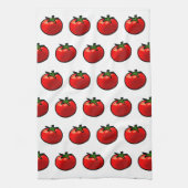 Linge De Cuisine Red Tomato Whimsical Custom Art (Vertical)