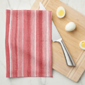 Linge De Cuisine Red White Blush Pink Stripes (Quart Plié)