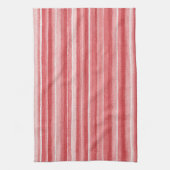 Linge De Cuisine Red White Blush Pink Stripes (Vertical)