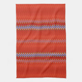 Linge De Cuisine Red Zigzag (Vertical)