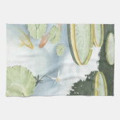Linge De Cuisine Réflexion de Koi Pond avec poissons et lys (Horizontal)