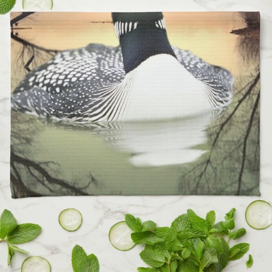 Linge De Cuisine Réflexions sur le Loon (Plié)