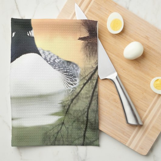 Linge De Cuisine Réflexions sur le Loon (Quart Plié)