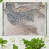 Linge De Cuisine Regard de Cheval Sauvage (Plié)