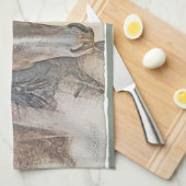 Linge De Cuisine Regard de Cheval Sauvage (Quart Plié)