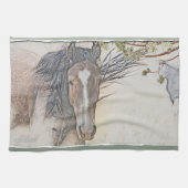 Linge De Cuisine Regard de Cheval Sauvage (Horizontal)