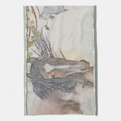 Linge De Cuisine Regard de Cheval Sauvage (Vertical)