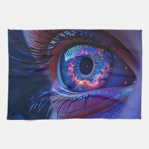 Linge De Cuisine Regard de lumière oculaire cosmique