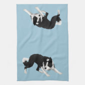 Linge De Cuisine Regard fixe de border collie (Vertical)