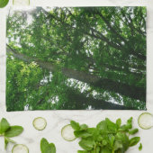 Linge De Cuisine Regard sur les arbres d'été (Plié)