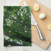 Linge De Cuisine Regardant les arbres d'été (Quart Plié)