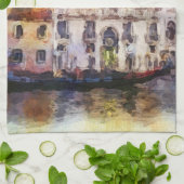 Linge De Cuisine Regarde OD Venise faite dans l'aquarelle (Plié)