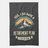 Linge De Cuisine Régime de retraite Randonnée Drôle papa à l'extéri (Vertical)