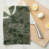 Linge De Cuisine Région boisée de Digitals de pochoir d'étoile (Quart Plié)