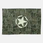 Linge De Cuisine Région boisée de Digitals de pochoir d'étoile (Horizontal)