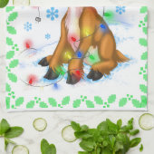 Linge De Cuisine Reindeder de Noël (Plié)