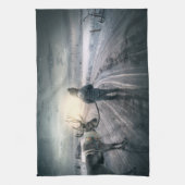 Linge De Cuisine Reindeer et Boy Fairytale (Vertical)