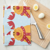 Linge De Cuisine Reinder de Noël (Quart Plié)