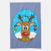 Linge De Cuisine Reinder de Noël (Vertical)
