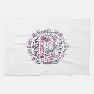 Linge De Cuisine Reine d'anniversaire de Licorne de Terre de Licorn