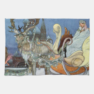 Linge De Cuisine Reine des neiges Russe Princesse Reindeer