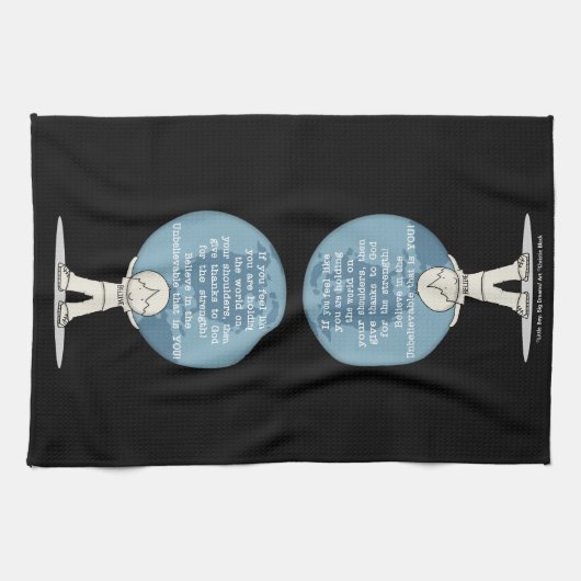 Linge De Cuisine Remerciements pour la force (Horizontal)